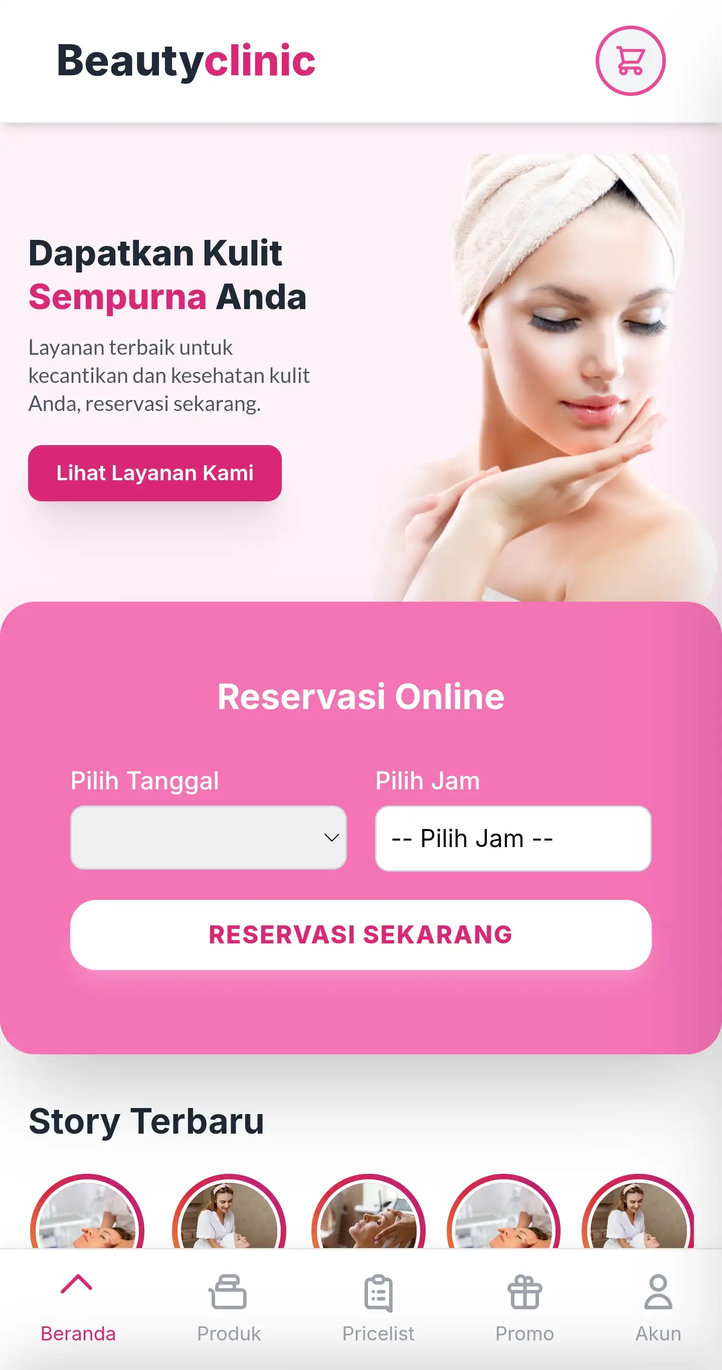 Mobile Preview Landing Page