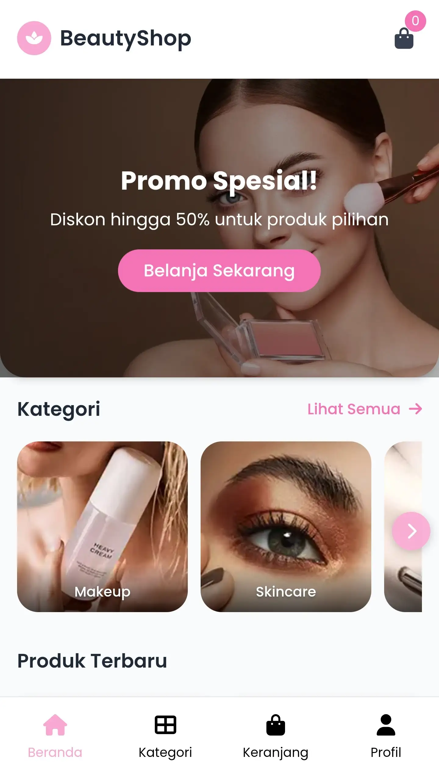 Mobile Preview E-Commerce
