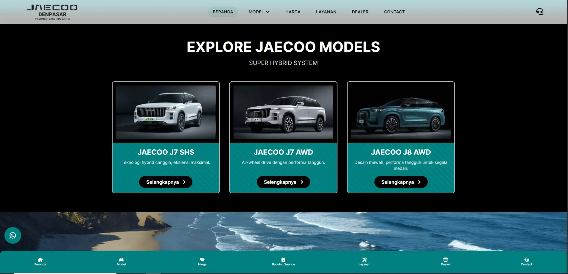 Website Dealer Mobil Denpasar