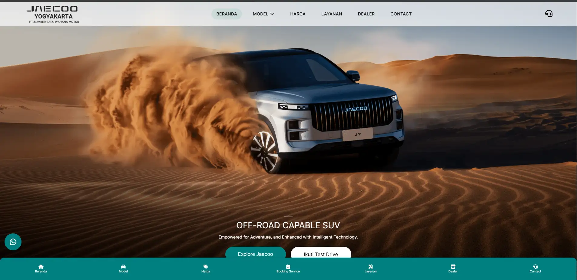 Website Dealer Mobil Jaecoo